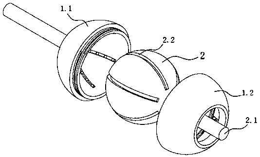 Cardan joint steering gear