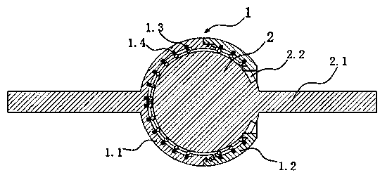 Cardan joint steering gear