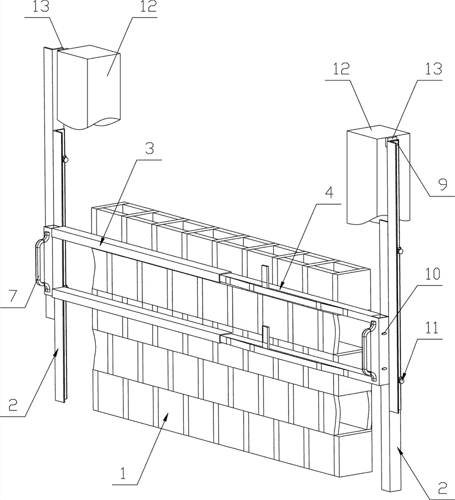 Lightweight, high strength, inexpensive and heat insulated rowlock wall masonry method