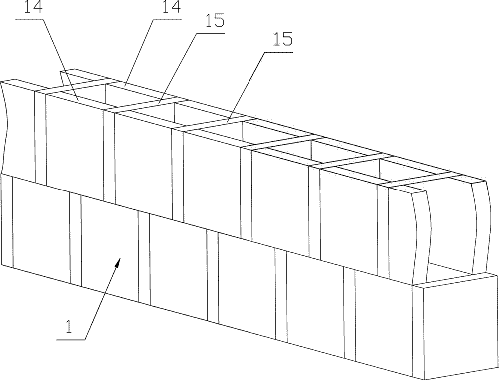 Lightweight, high strength, inexpensive and heat insulated rowlock wall masonry method