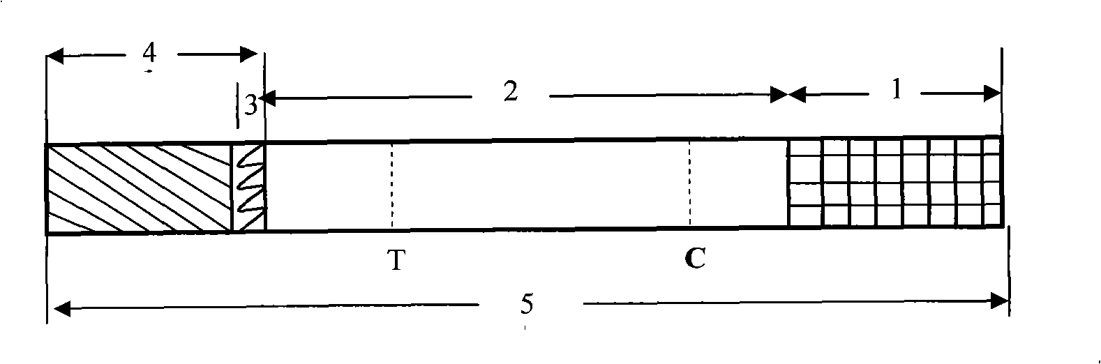 Test paper for detecting anthrax bacillus and colloidal gold of spore thereof, preparation method and application thereof