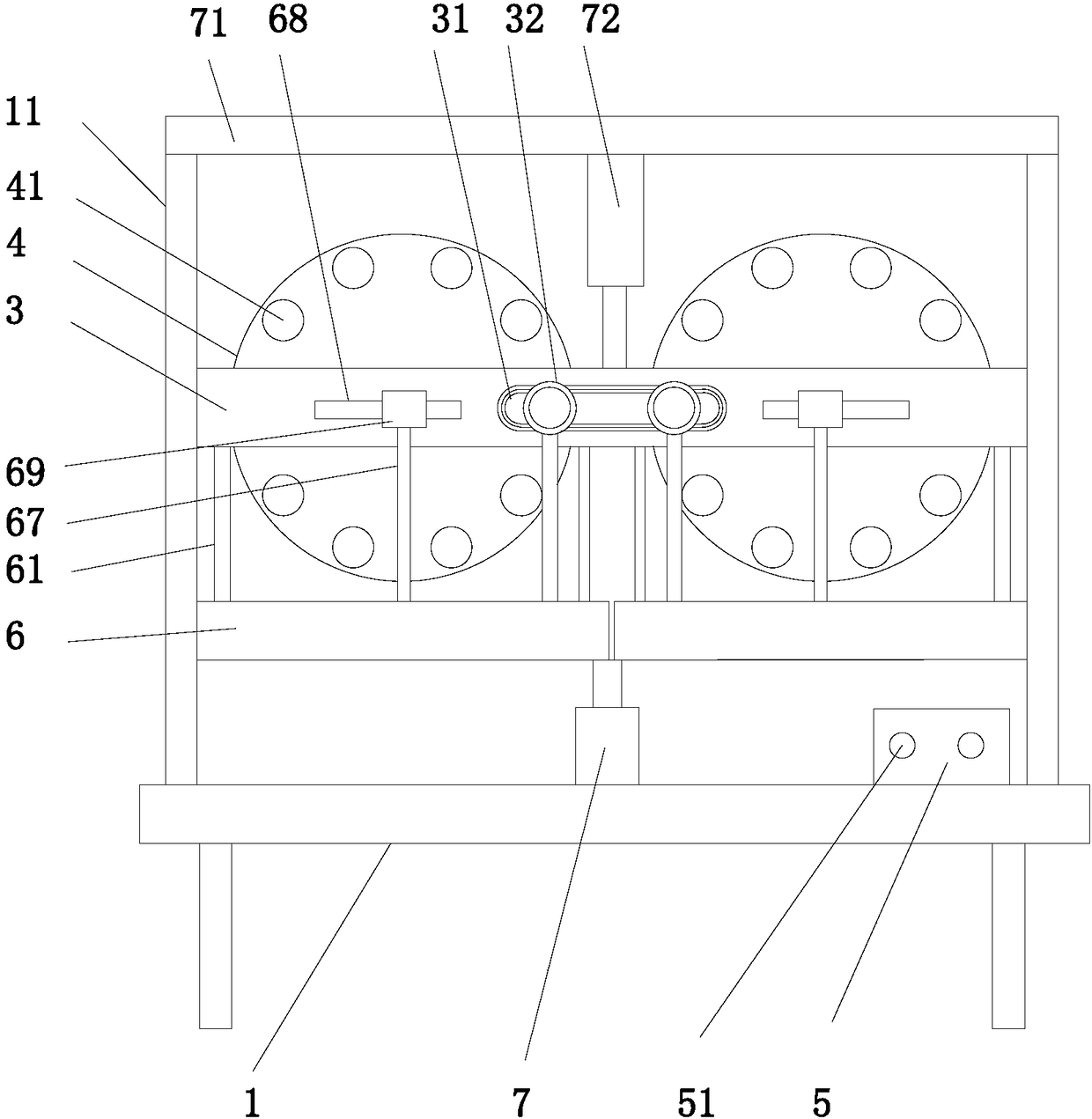 Desk-type vision function training device