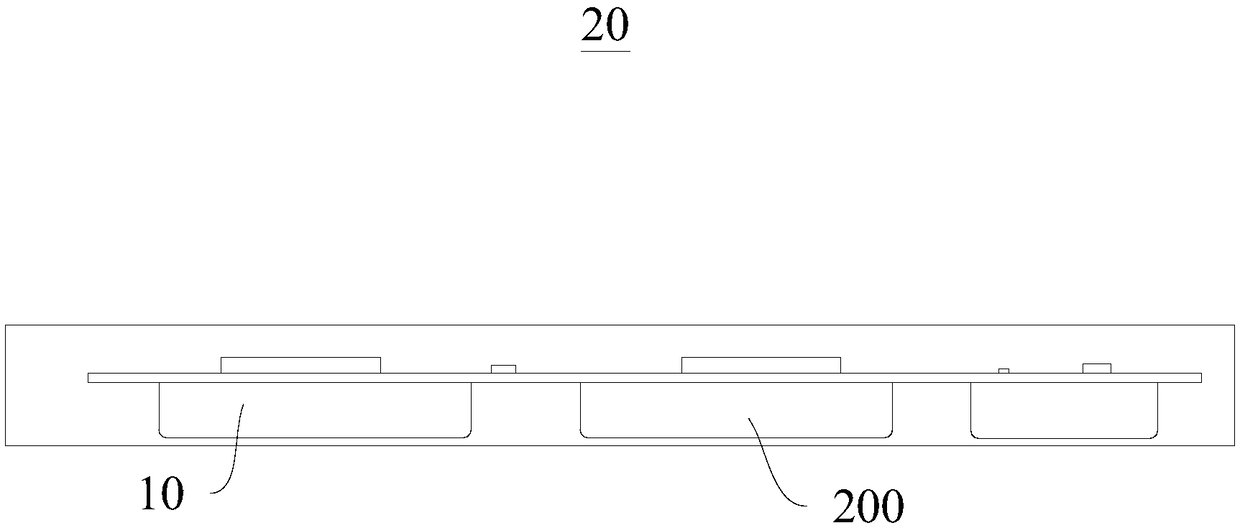 Brick-shaped filter module and power supply component