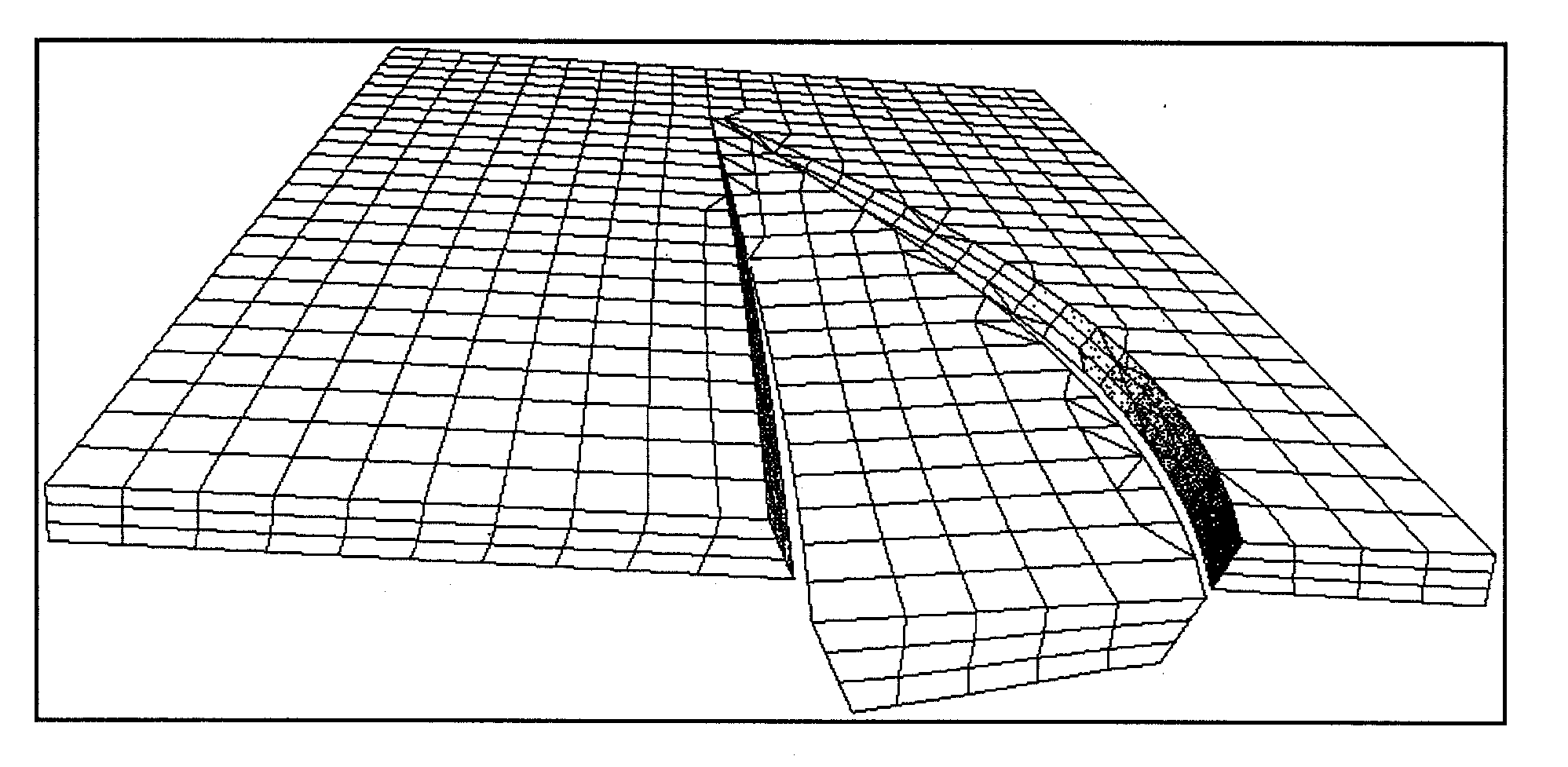 Method of generating a hex-dominant mesh of a faulted underground medium