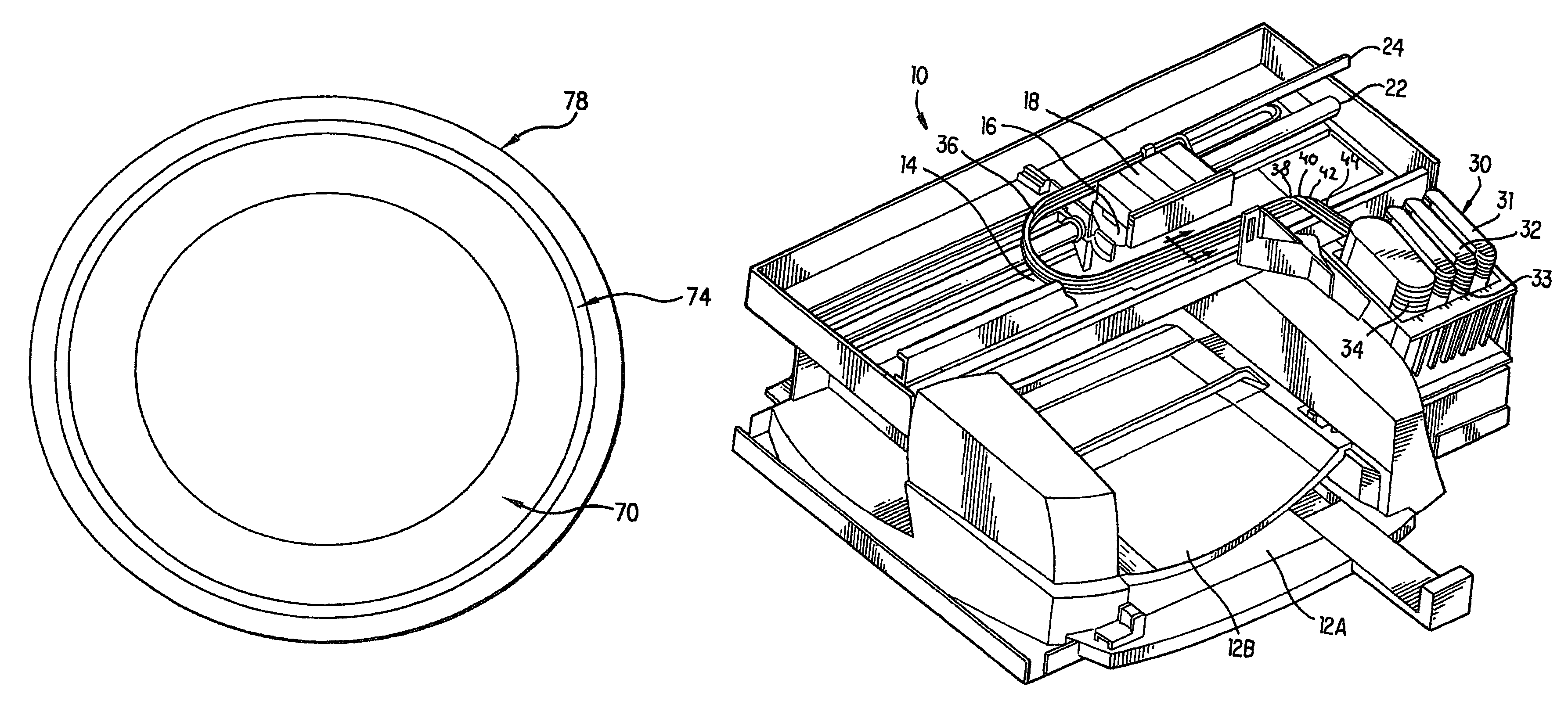 Inkjet printer and a hose for use in the inkjet printer