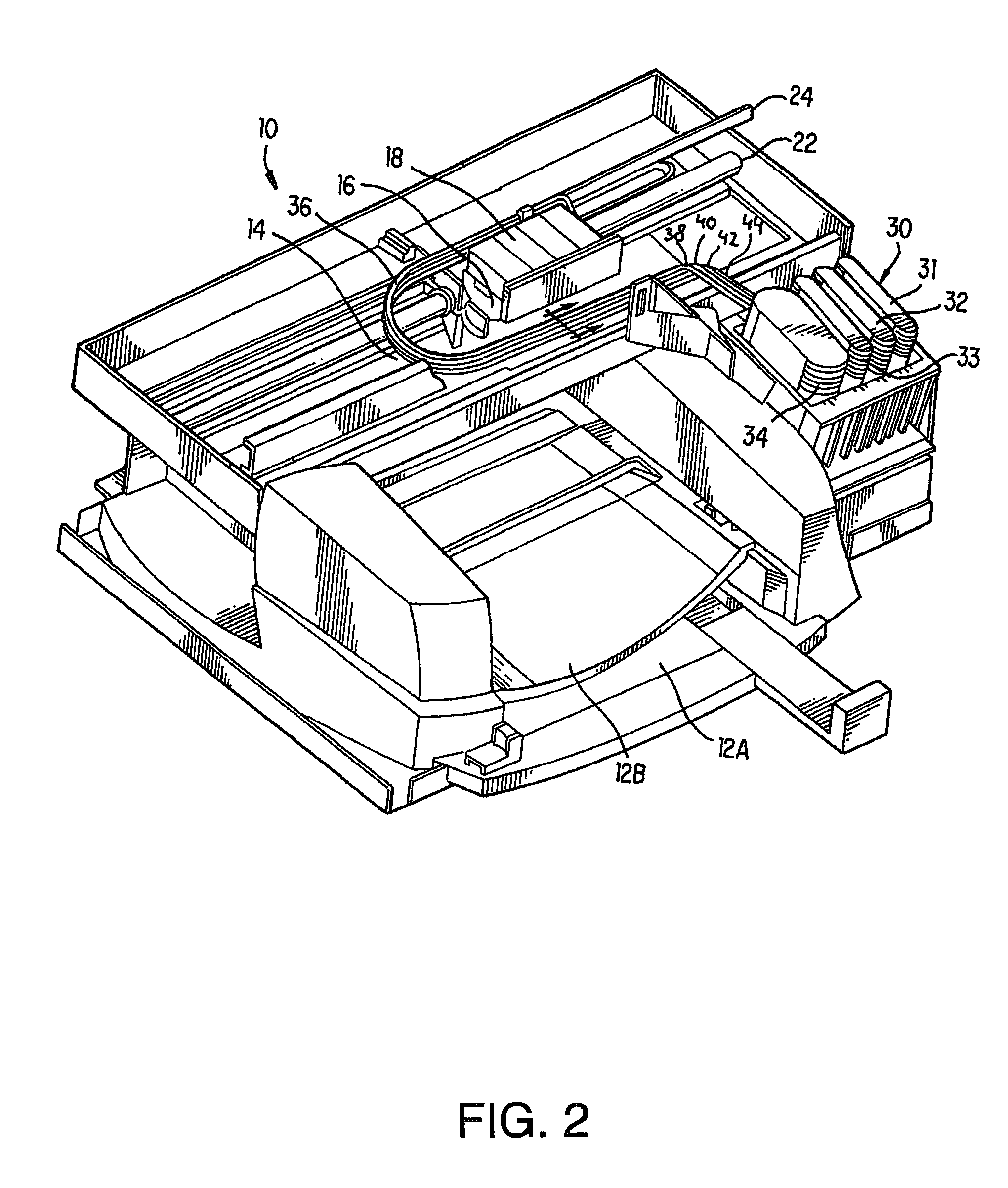 Inkjet printer and a hose for use in the inkjet printer