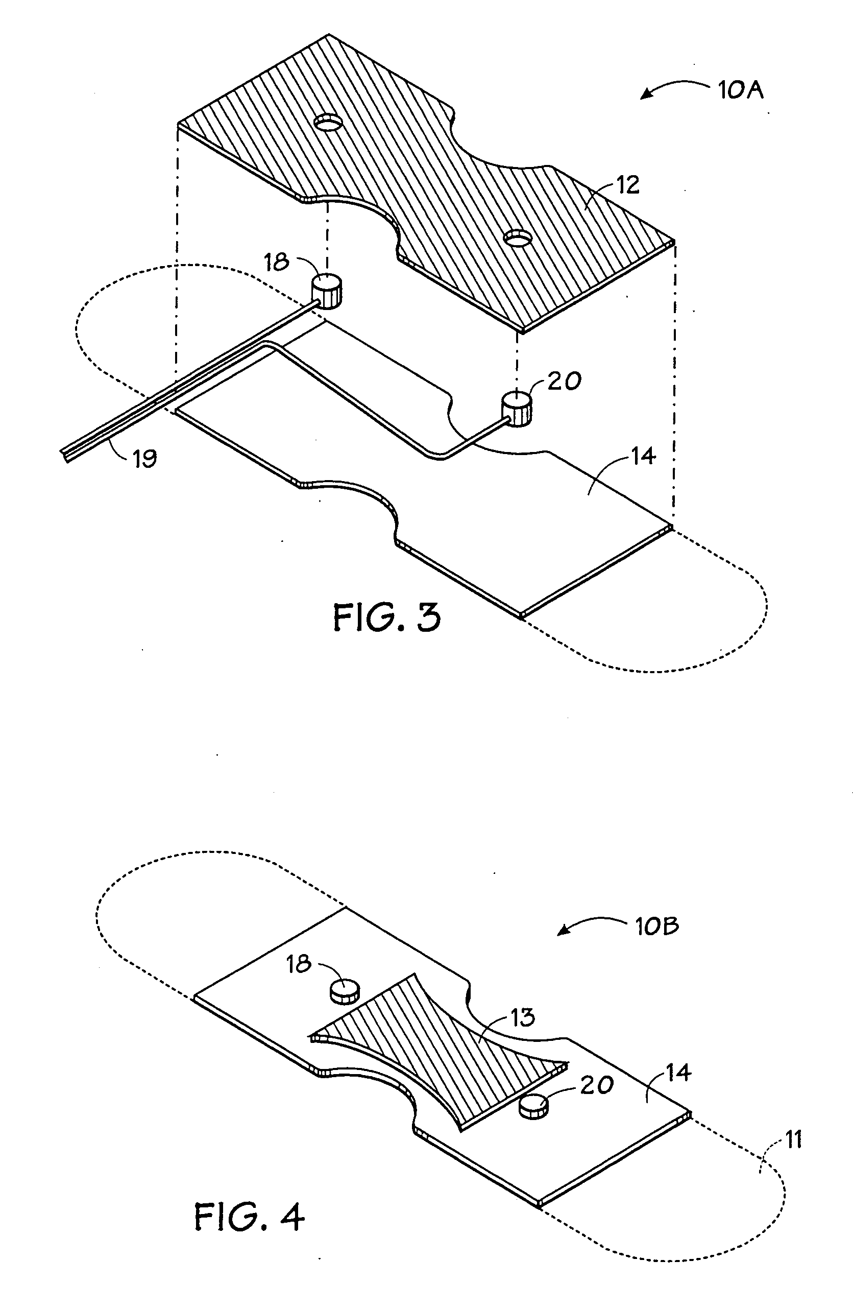 Opaque, electrically nonconductive region on a medical sensor