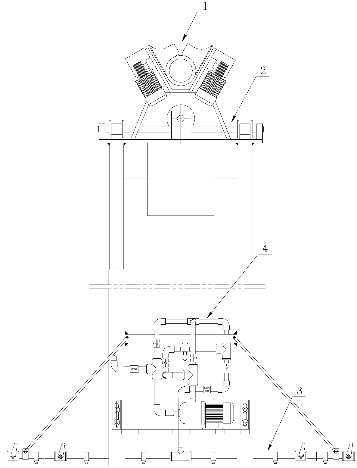 Suspension type sprinkler car