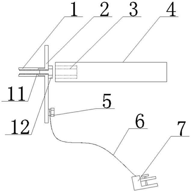 Cable terminal grounding wire