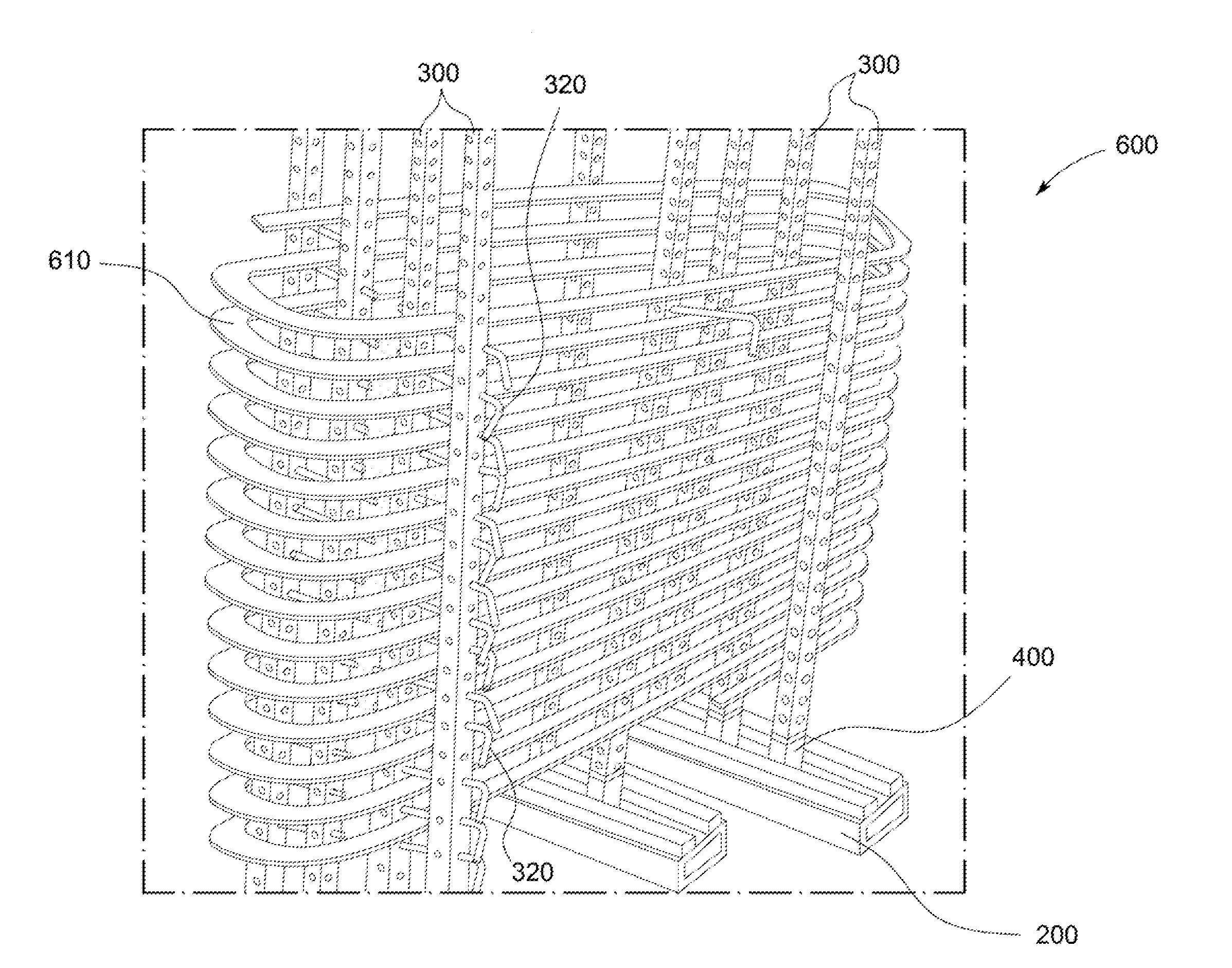 Cart support system for dynamoelectric machine coils