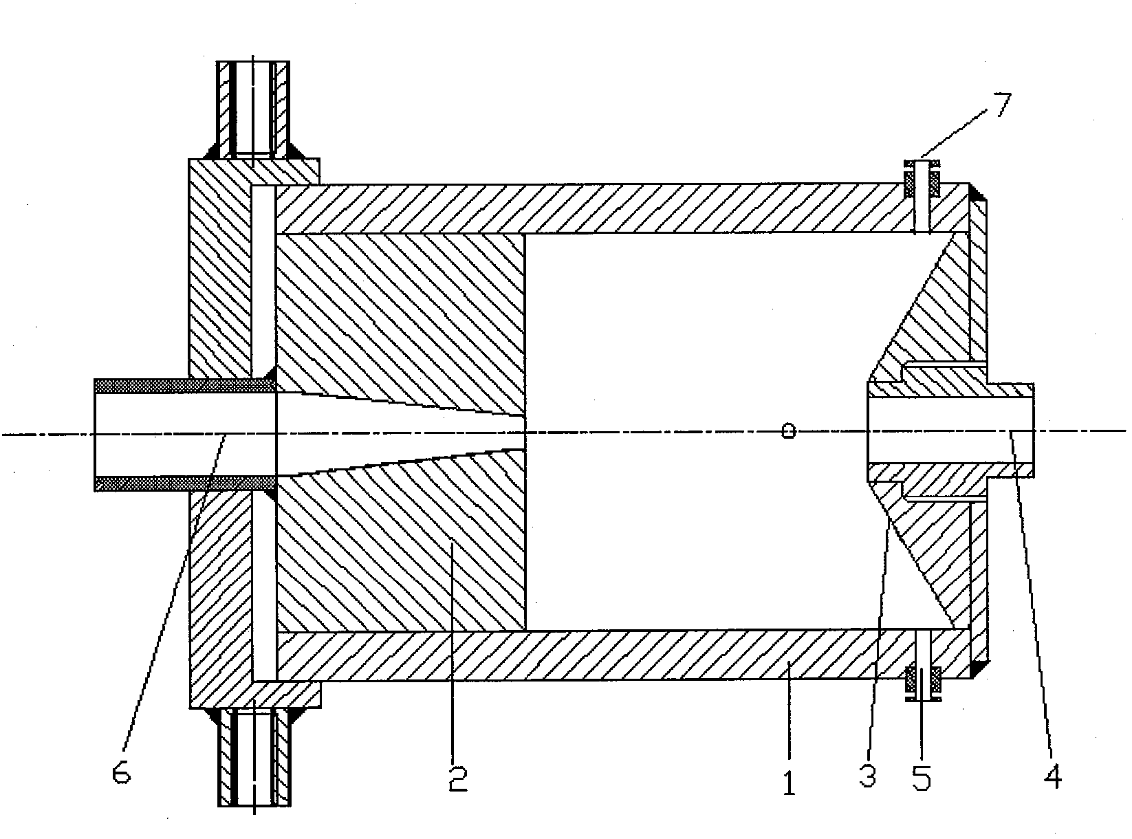 Self-excitation aspiration pulse jet nozzle