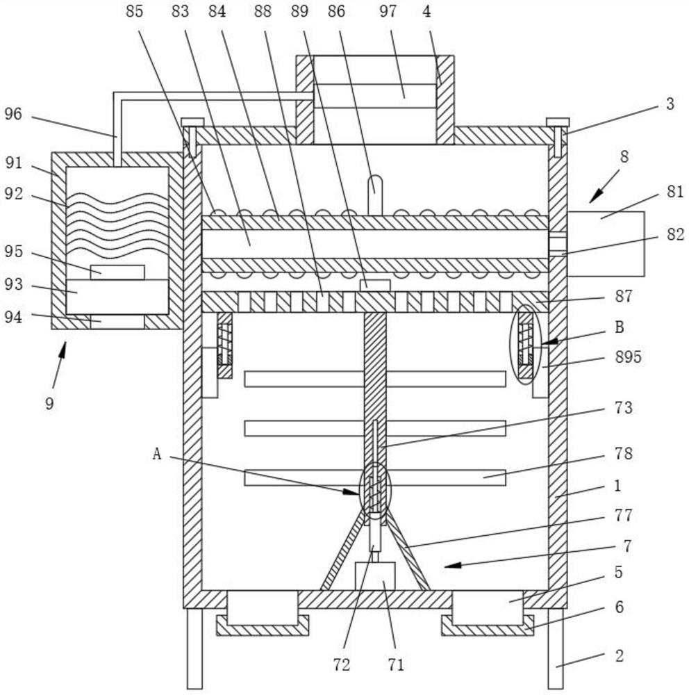 Efficient environment-friendly deoxidizing agent preparation device and method