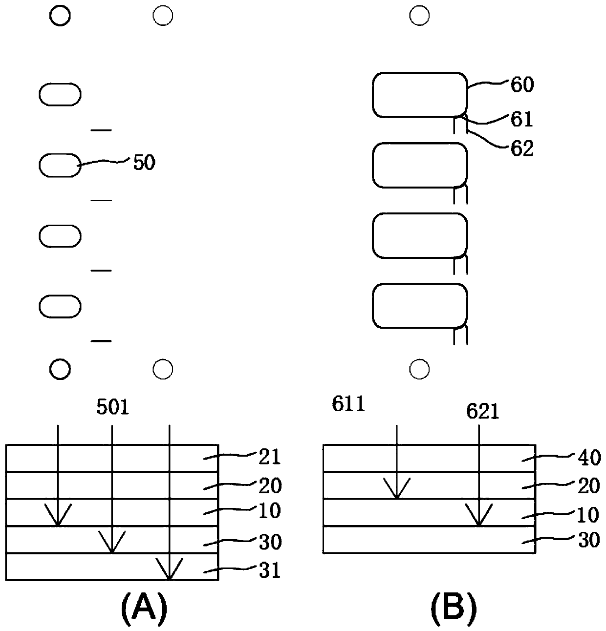 A kind of die-cutting processing method of liquid glue printing to protective film