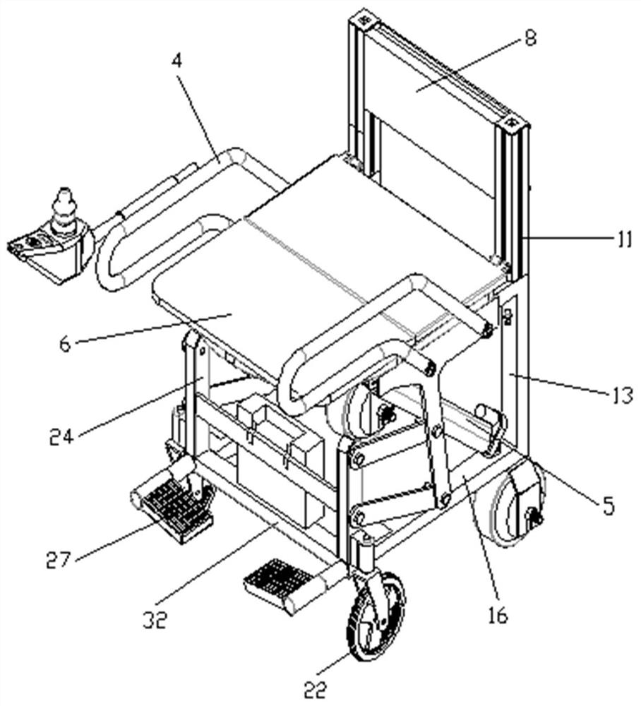 Intelligent device for assisting elderly to go to toilet