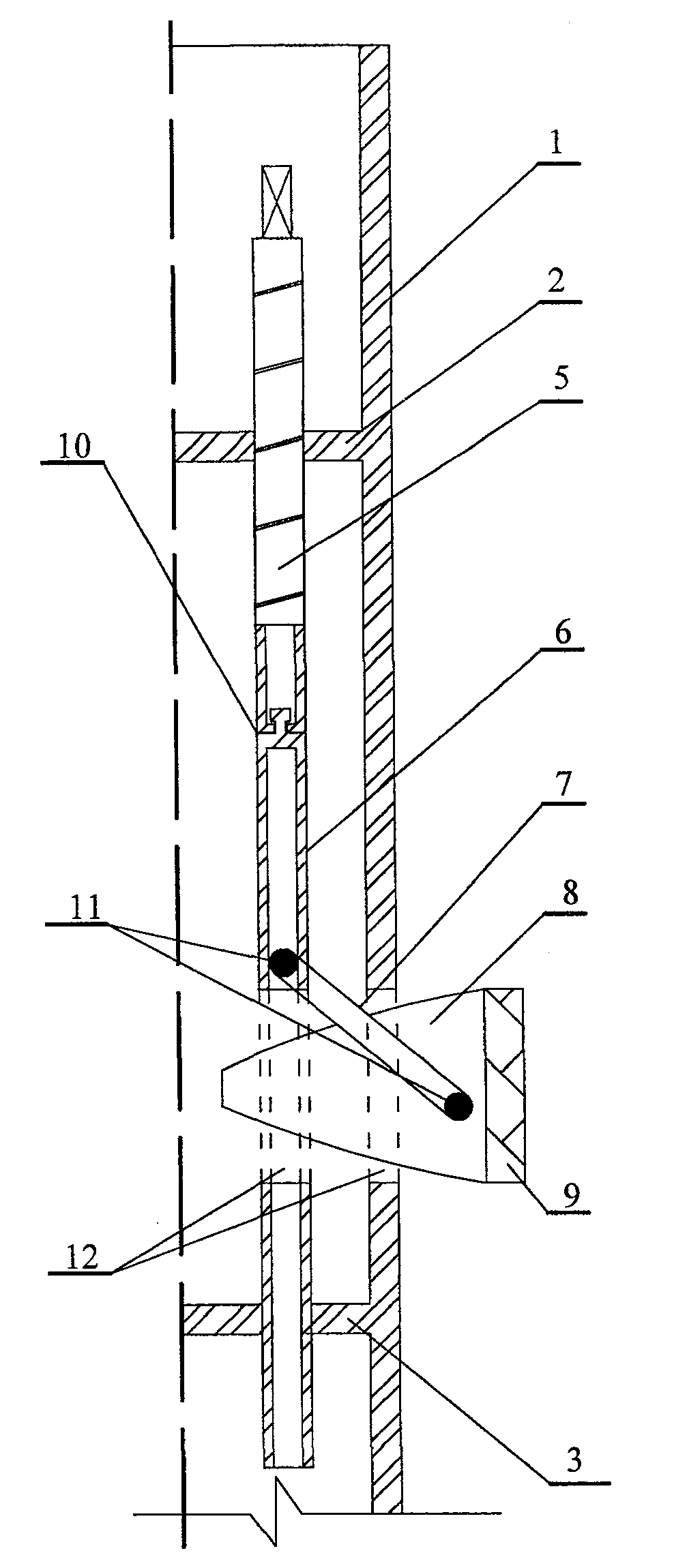 Ice surface rapid mounting and dismounting casing tube type immobilizing foundation