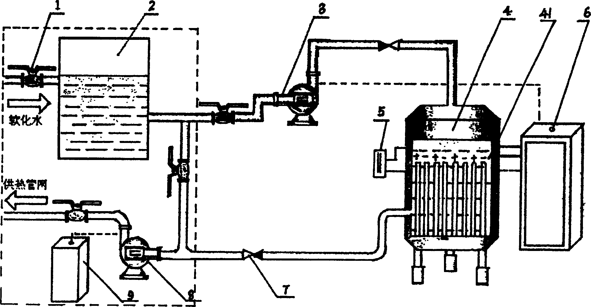 Method for preventing illegal water use from heating pipe network and treatment device thereof