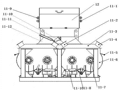 In-place heat regeneration integrated machine for bituminous pavements and control method