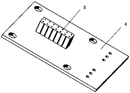 Small sealed electromagnetic relay contact system spring leaf rigidity testing device