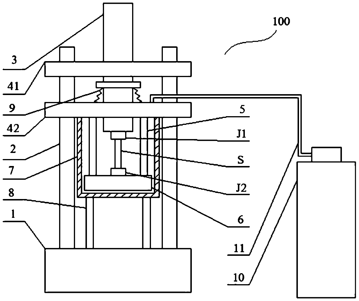 Liquid oxygen environment fatigue testing system and method