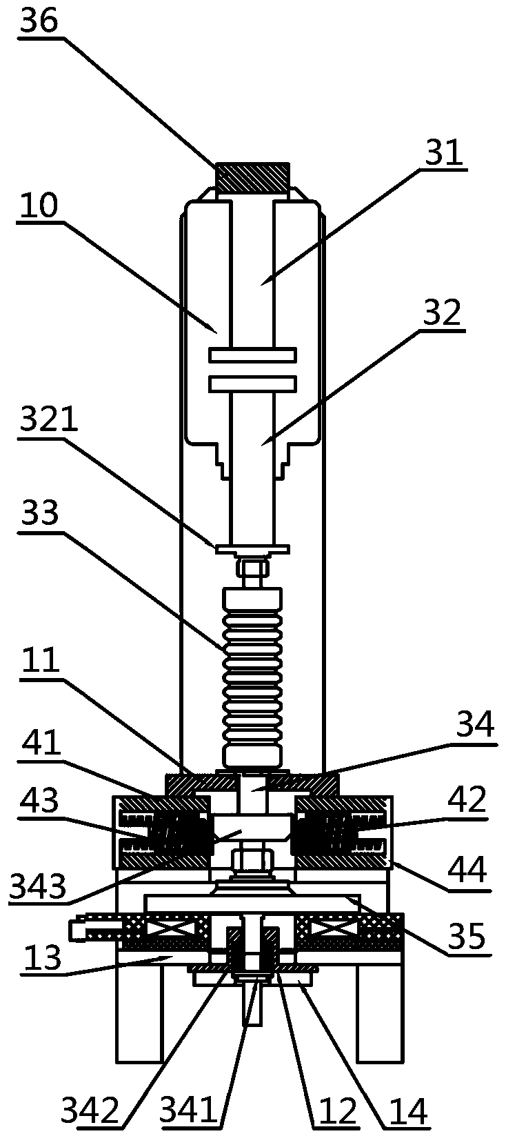 Fast arc extinguisher, medium and low voltage metal switch cabinet and application method of fast arc extinguisher