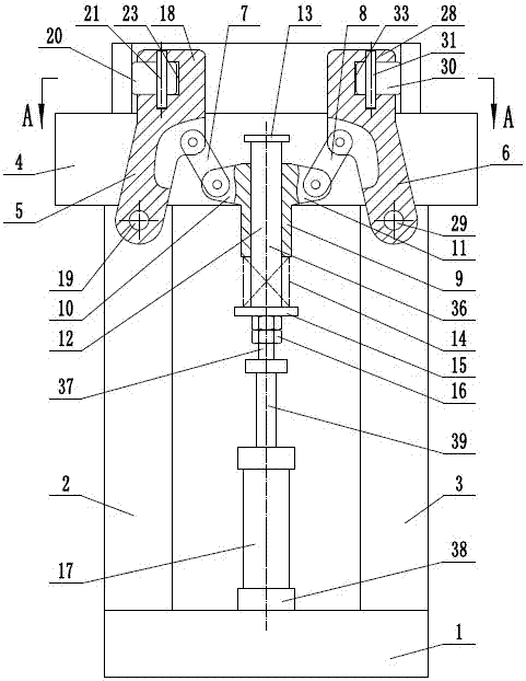 Automatic centering clamping device for workpiece internal cylindrical surface