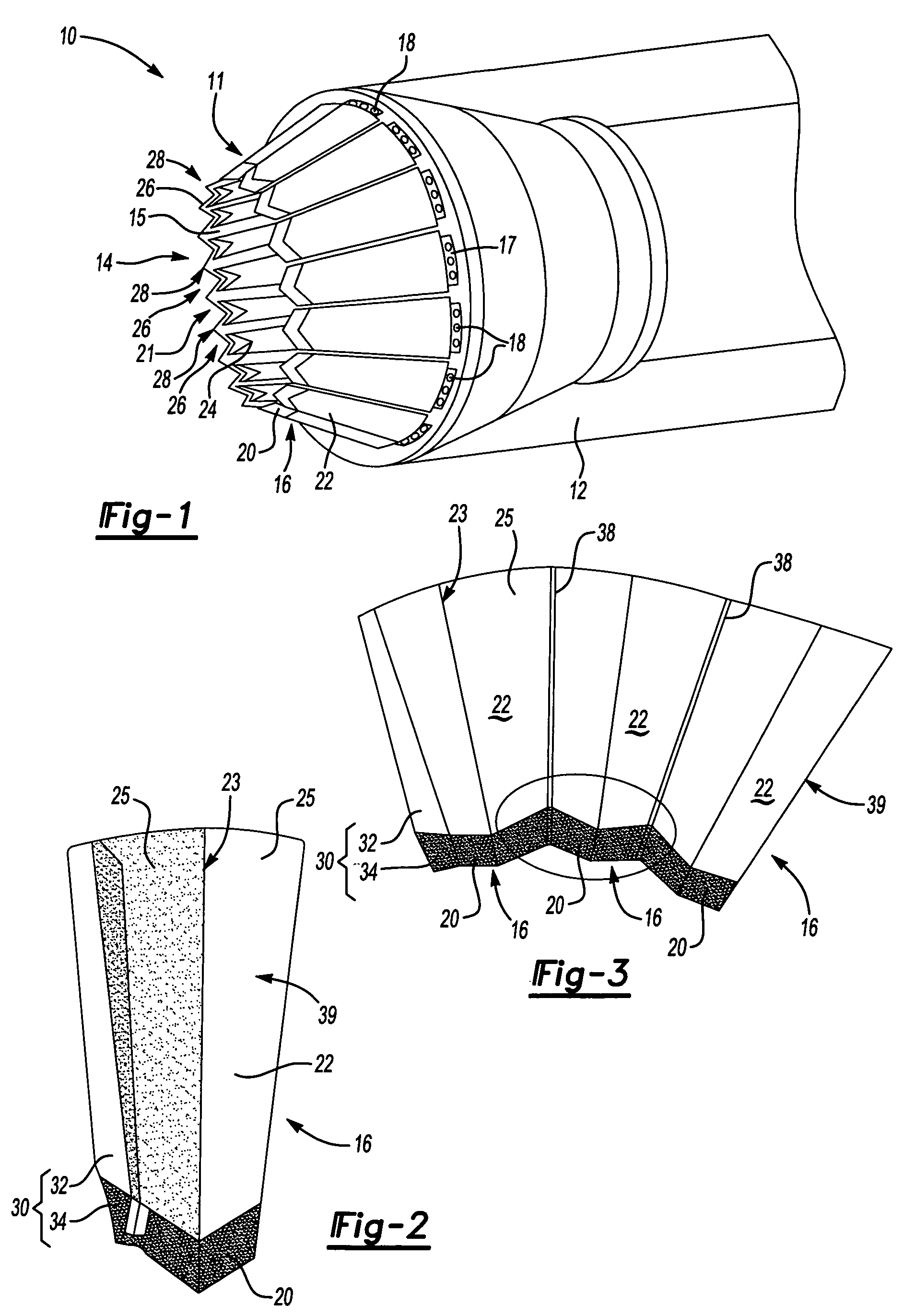 Reduced radar cross section exhaust nozzle assembly