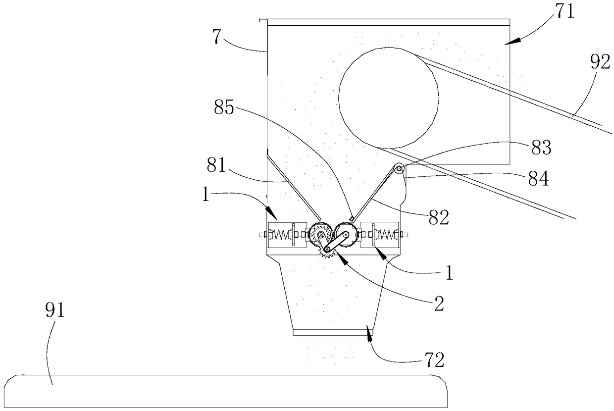 Caked tobacco powder loosening device