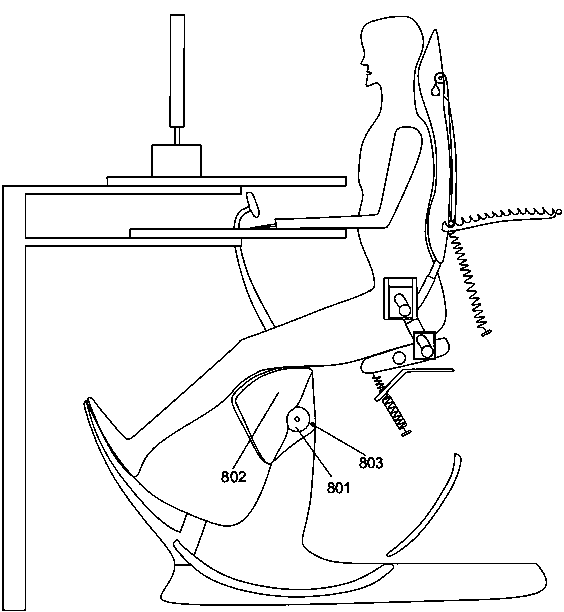 Chair suitable for various body postures and table matched with chair