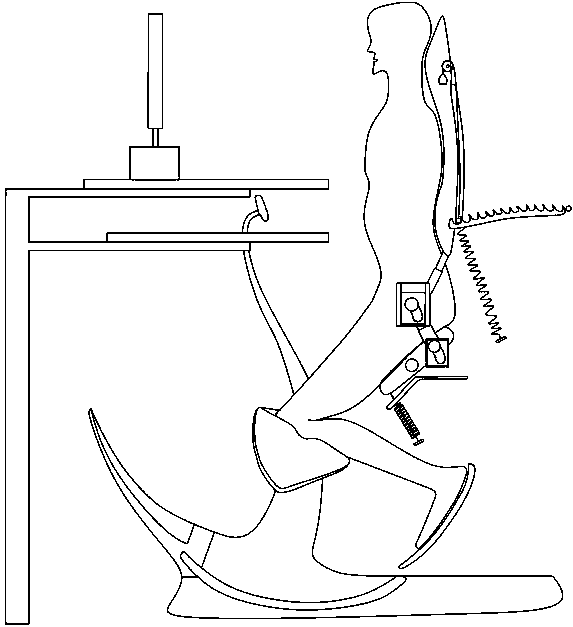 Chair suitable for various body postures and table matched with chair