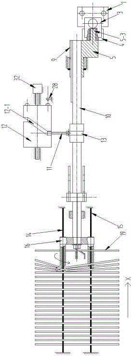 Warp strand unbinding device