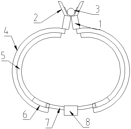 A sling for hoisting an adjustable transmission shaft