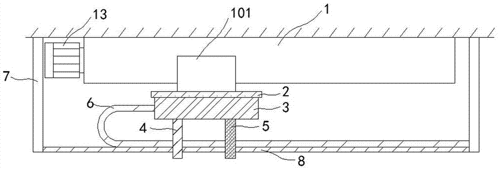 Movable monitoring device of computer machine room