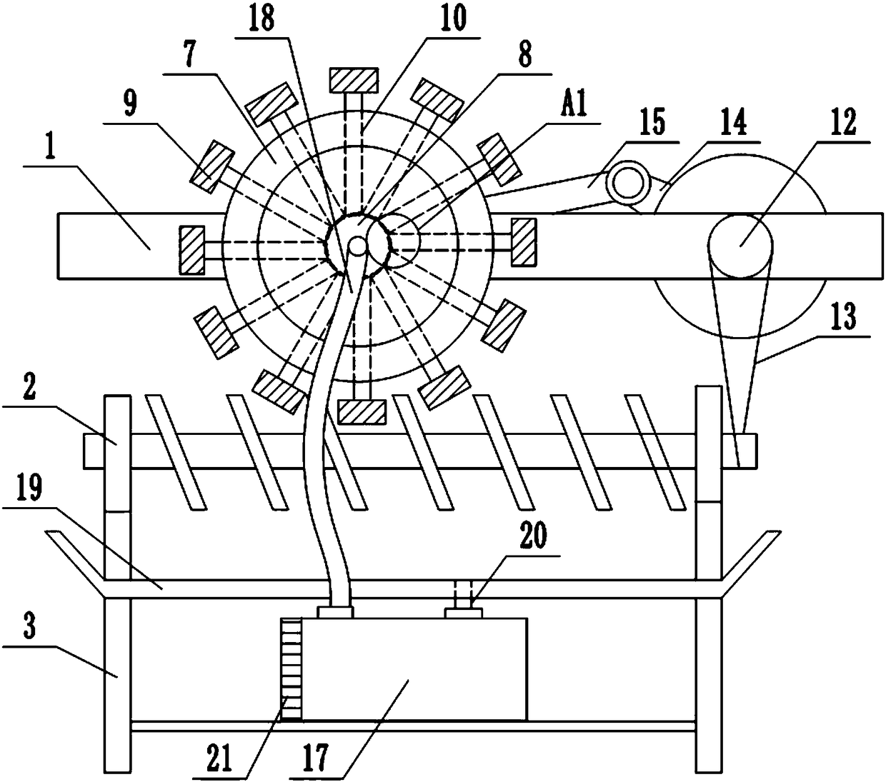 Screw coating device