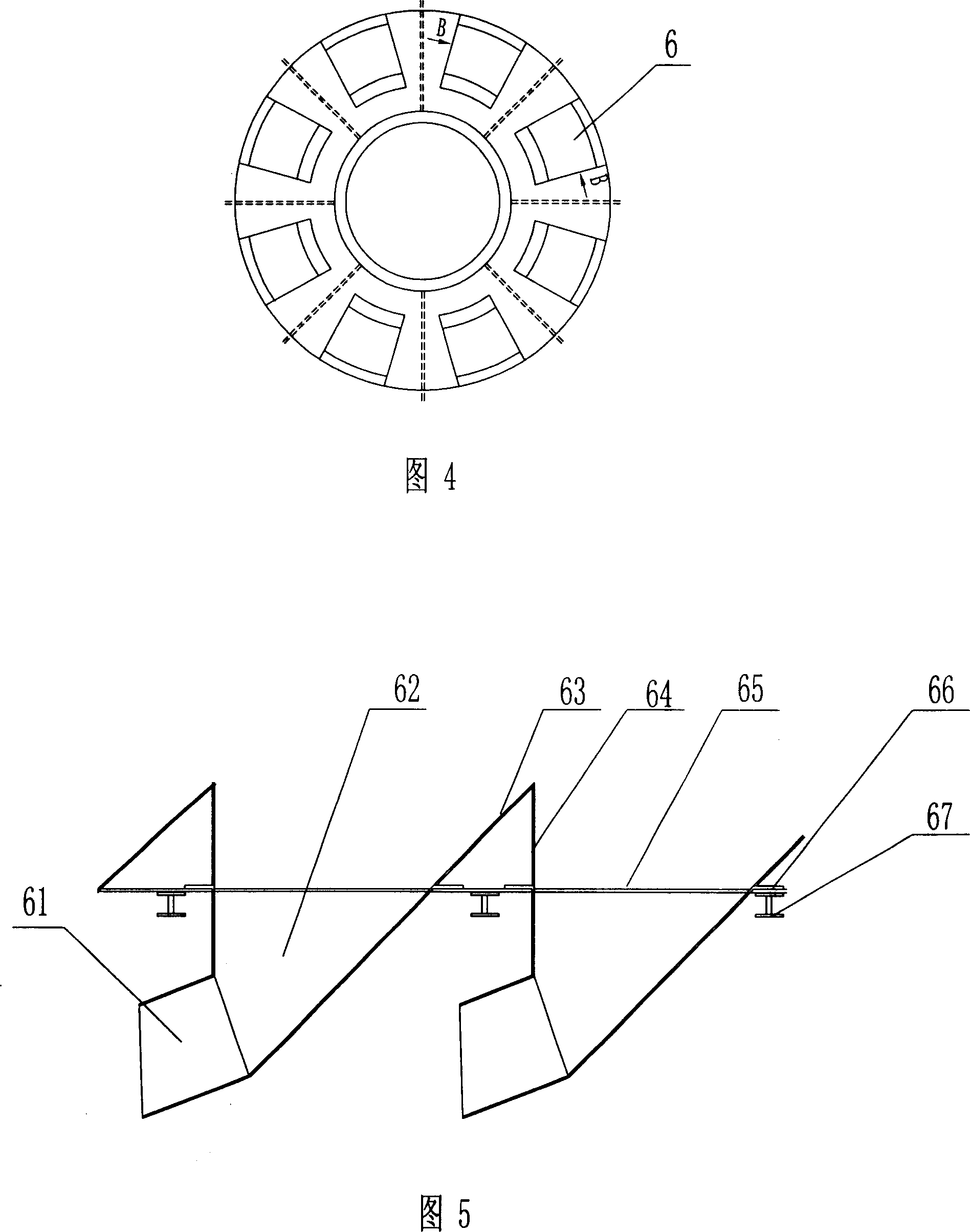 Efficient wear-proof drum type cyclone dust collector