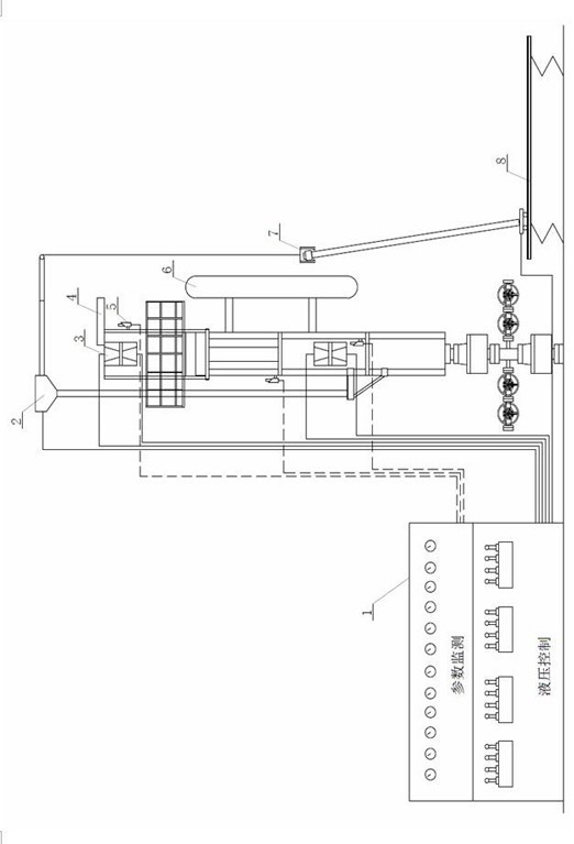 A remote control method for the upper and lower platforms of the pipe string under pressure