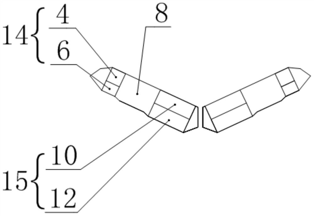 Three-section V-shaped series-parallel combined magnetic pole adjustable flux motor