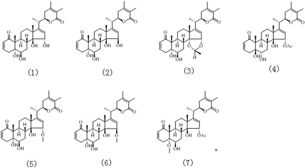 Withania somnifera lactide compound, method for extracting same and application of withania somnifera lactide compound