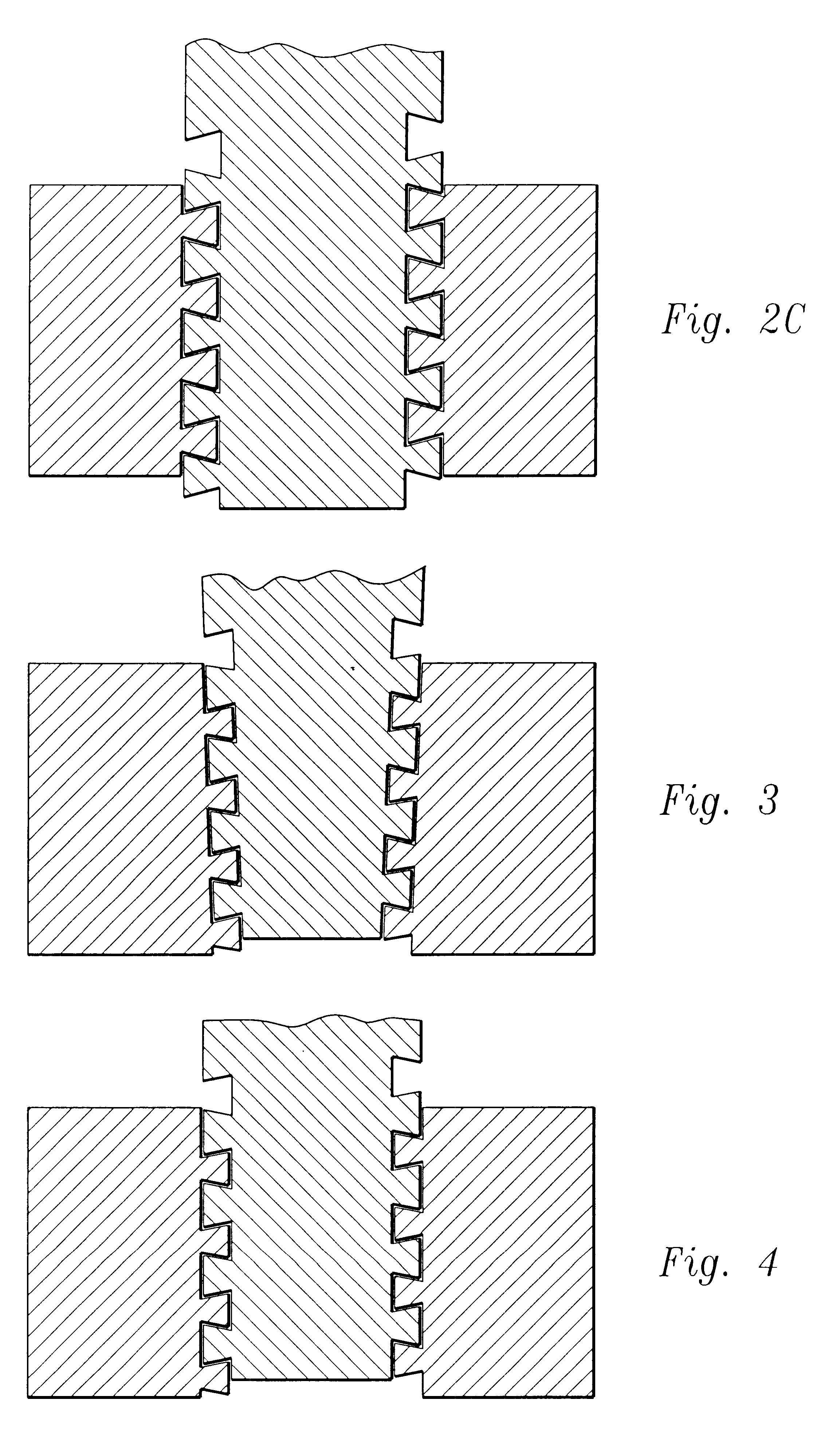 Threaded fastener having a thread crest greater than its thread root