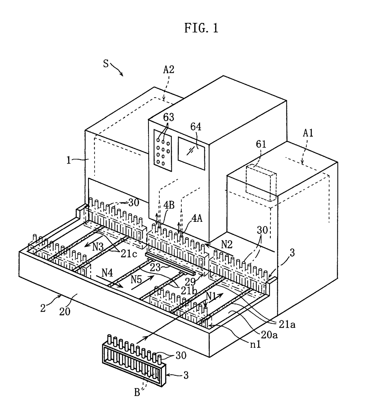 Analysis method, analysis device, program used to implement said analysis method, and storage medium and retrieval device for this program