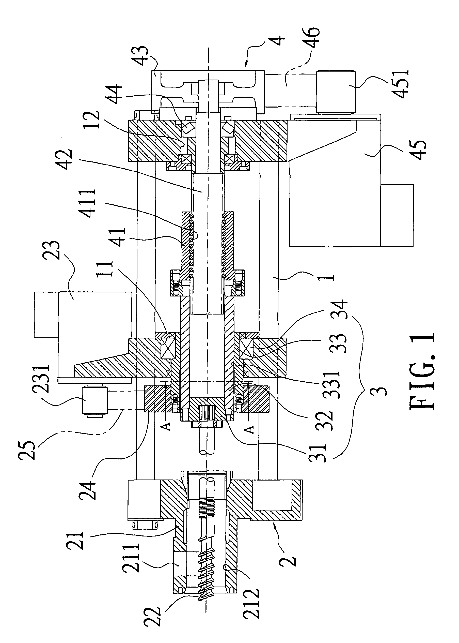 Injection drive apparatus for injection molding machine