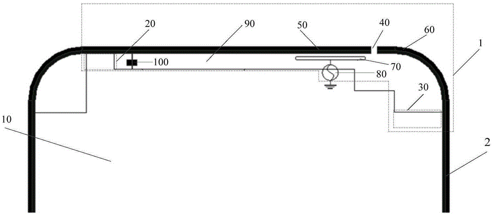 Antenna of mobile terminal and mobile terminal