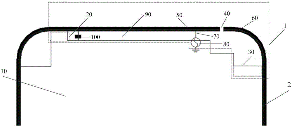 Antenna of mobile terminal and mobile terminal