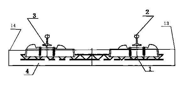 Ballastless track construction method with sleepers arranged firstly and rail panel assembled later