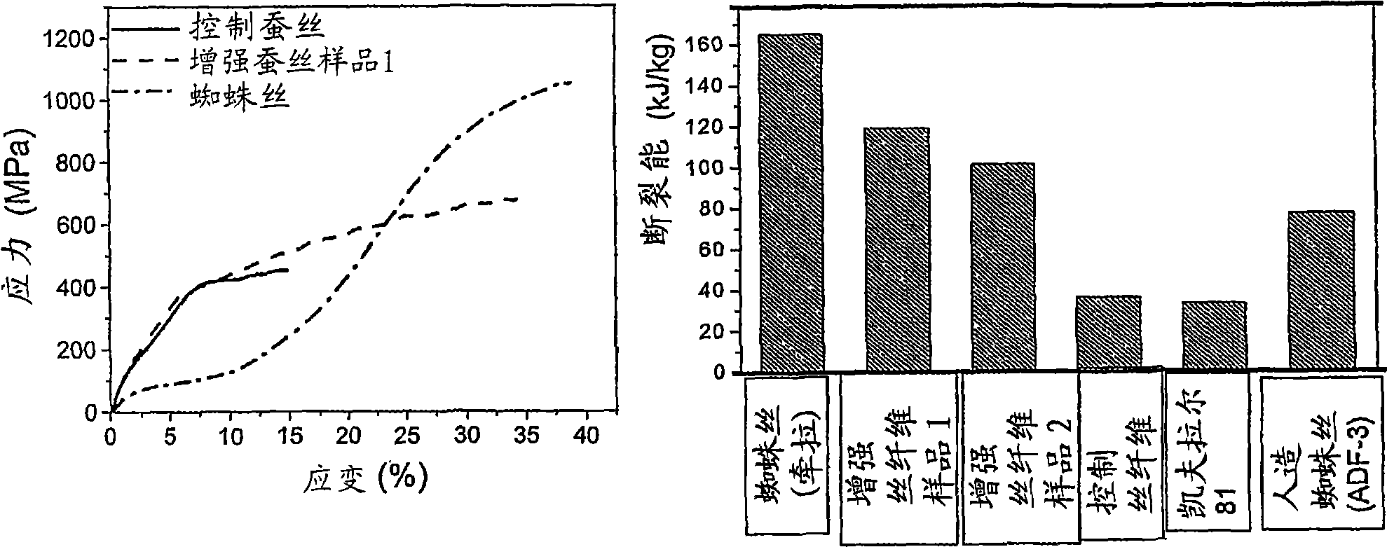 Enhanced silk protein material having improved mechanical performance and method of forming the same.