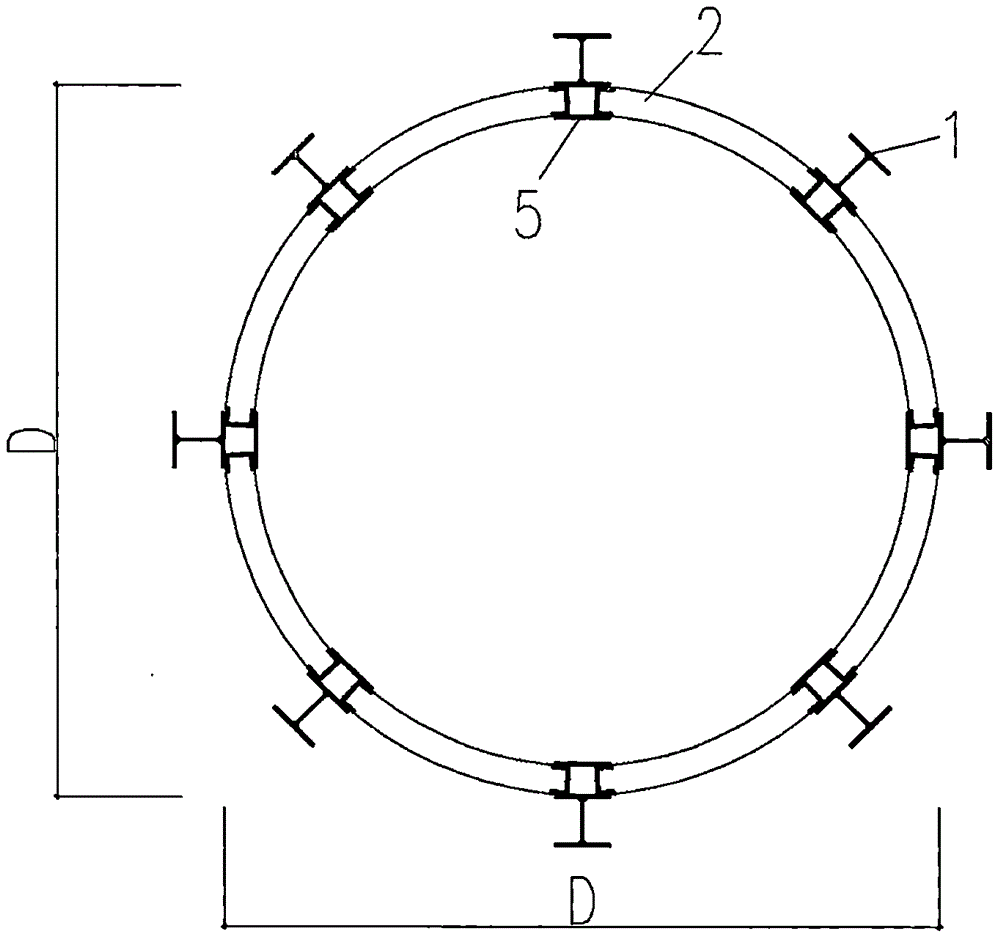 Round prefabricated assembly-type underground granary internally clad with steel plates