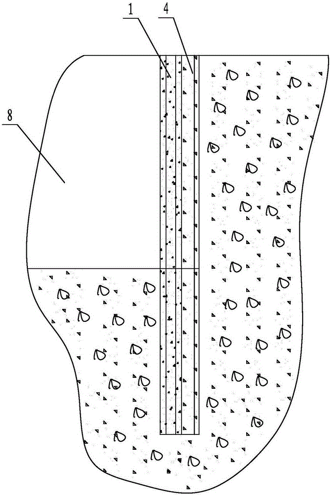 Multi-arch sheet pile supporting structure and construction process