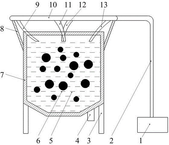 Four-vortex kinetic energy pulping equipment with oblique inlet flow as power