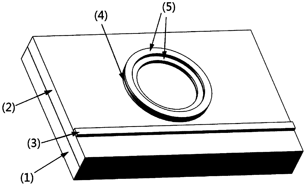 Magnetic field sensor based on silicon-based micro-ring resonator and preparation method of magnetic field sensor