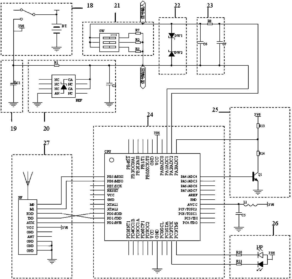 Wireless rapid detection system and method for potential and temperature distribution of lightning arrester