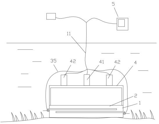 Underwater plant quadrat collecting device and sampling method thereof